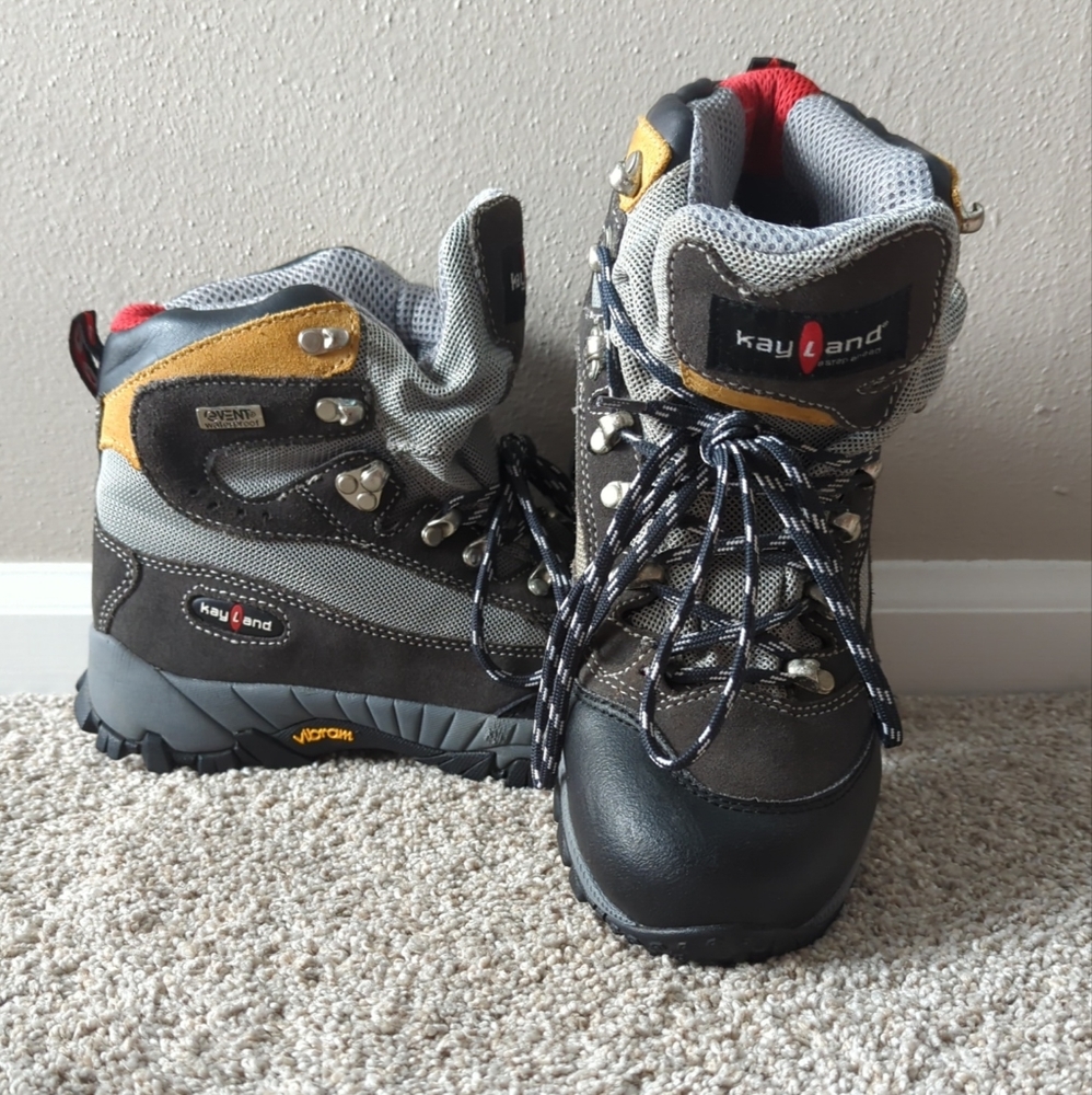 Women's Kayland Vibram Gray Waterproof Hiking Boots Sz. 9